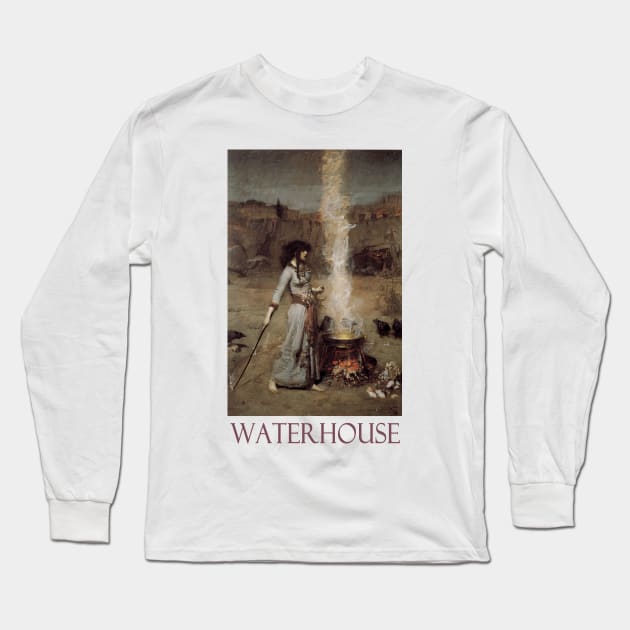 The Magic Circle by John William Waterhouse Long Sleeve T-Shirt by Naves